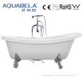 Simple White Freestanding Bathtub with Foot (JL623)